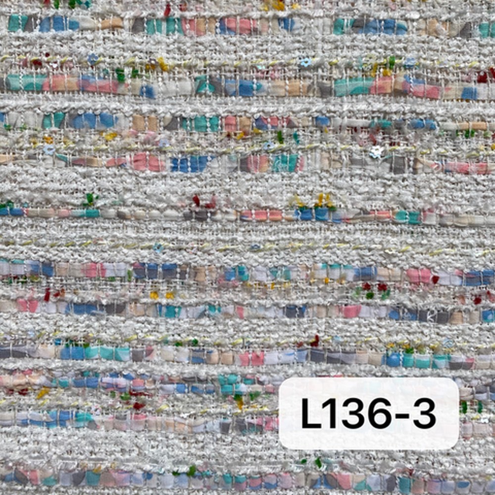 L136粉色雪纺
